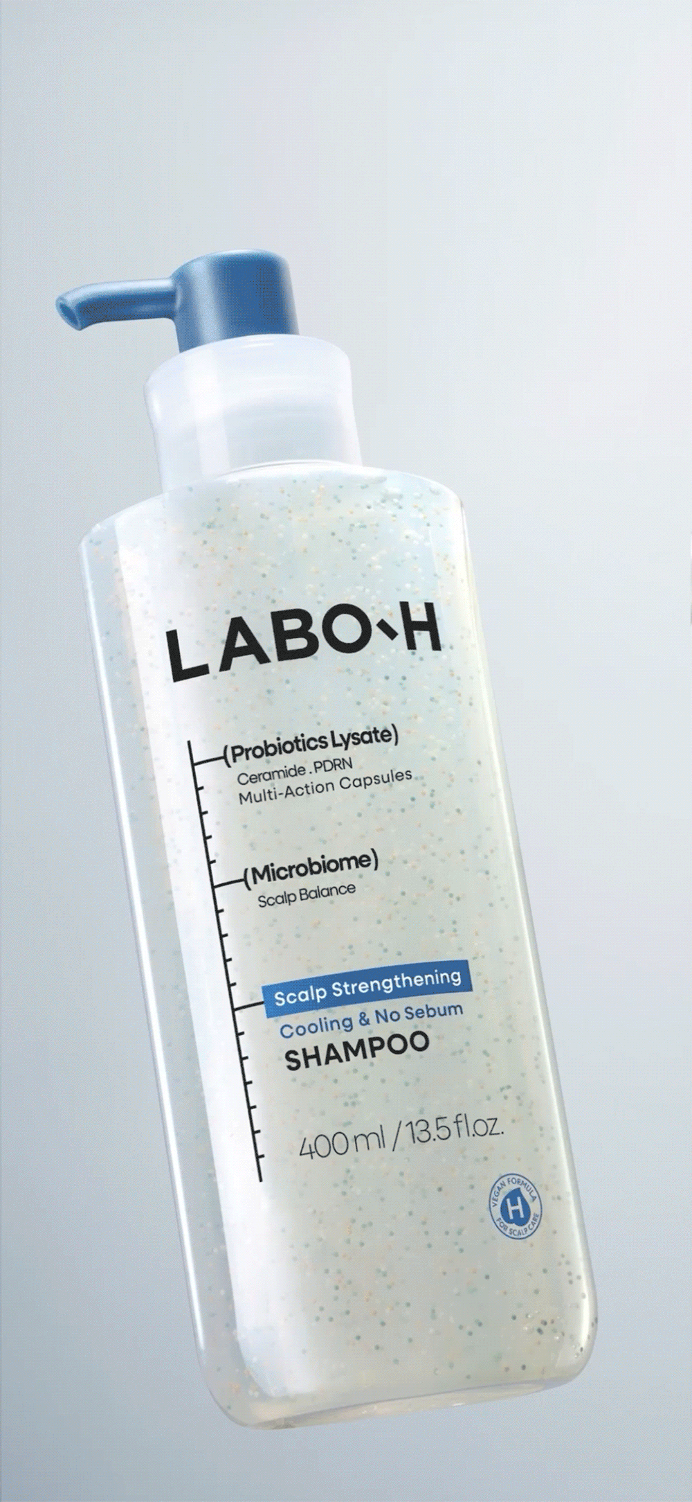 LABO-H Scalp Strengthening Cooling & No Sebum Shampoo 333ml Set (+