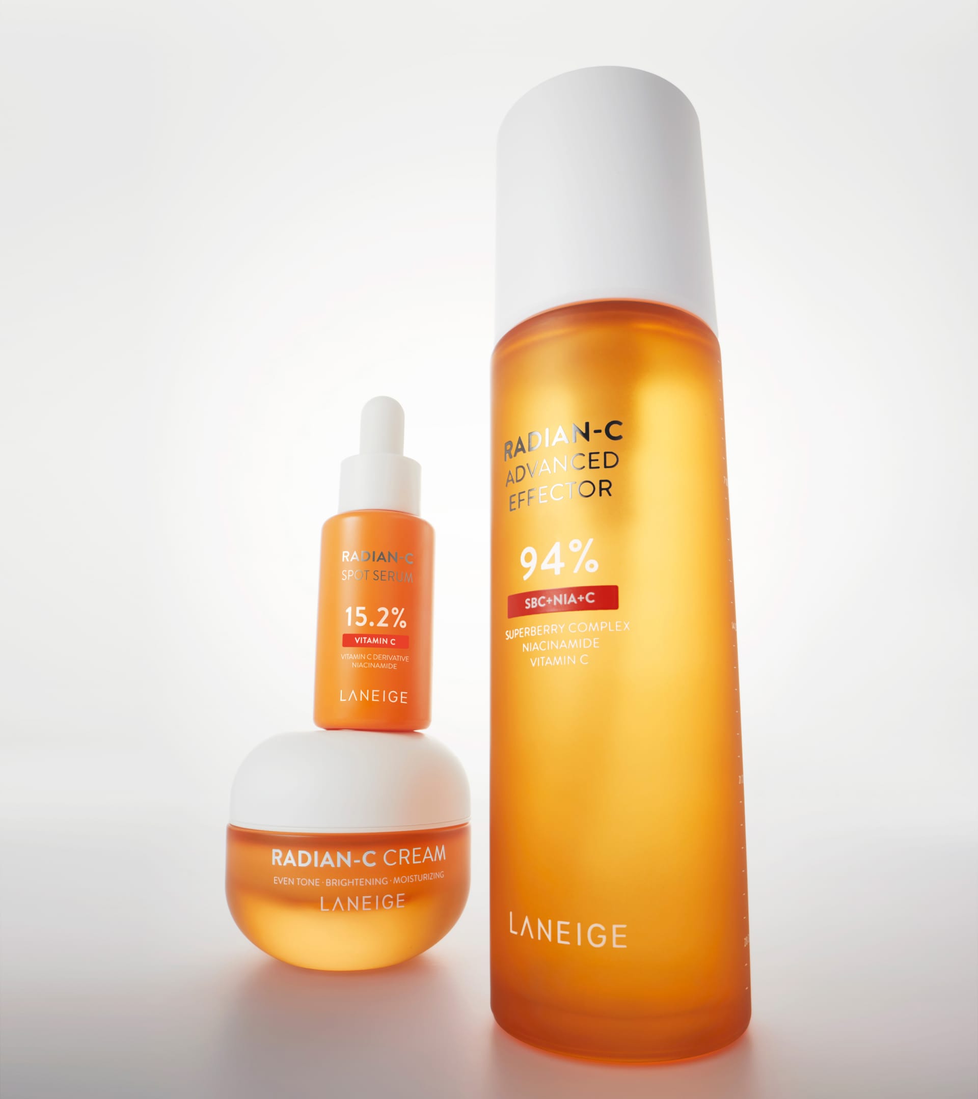 Radian – C series - brightening treatment essence, spot serum, cream