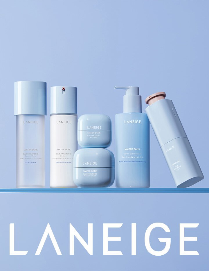 Laneige Water Bank Blue Hyaluronic Line :Toner/Emulsion(for Combination to Oily Skin), Gel/Moisture Cream, Gentle Gel Cleanger, SERUM