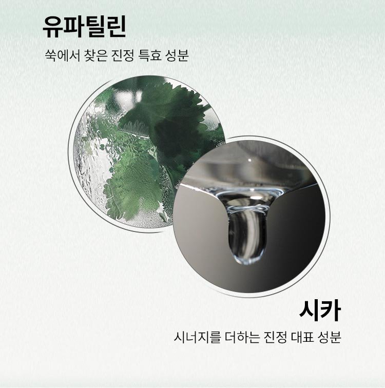 유파틸린 쑥에서 찾은 진정 특효 성분 / 시카 시너지를 더하는 진정 대표 성분