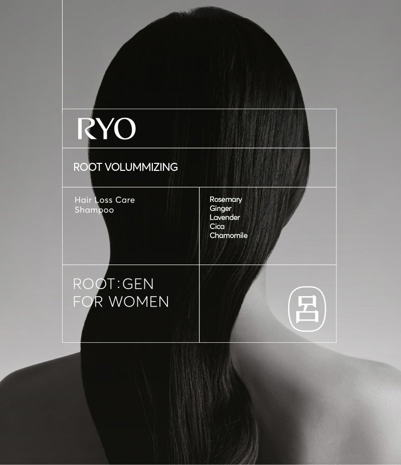 RYO/ROOT VOLUMMIZING/Hair Loss Care Shampoo / Rosemary,Ginger,Lavender,Cica,Chamomile/ROOT: GEN FOR WOMEN / 呂