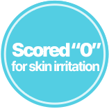 Scored '0' for skin irritation