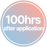 100h after application