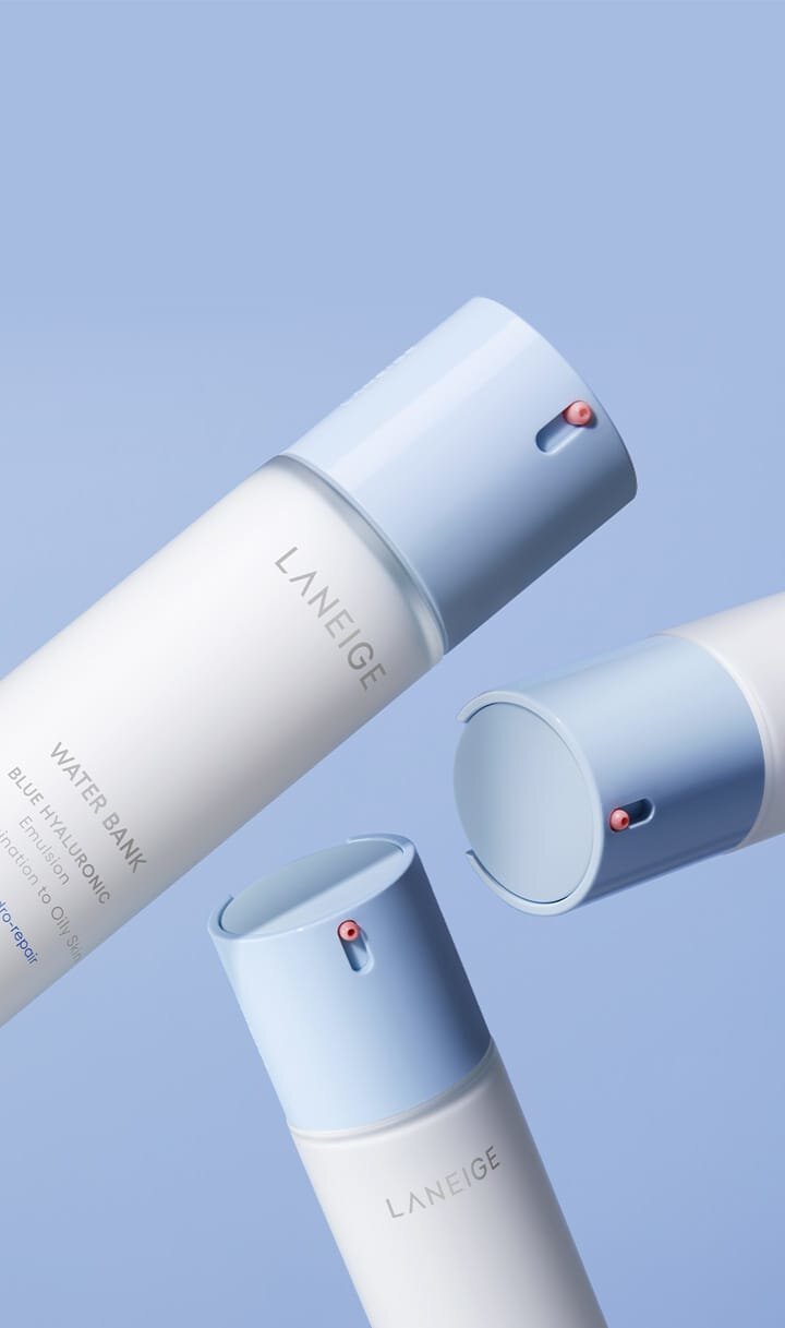 Water bank Blue Hyaluronic Toner/Emulsion for combination to Oily skin