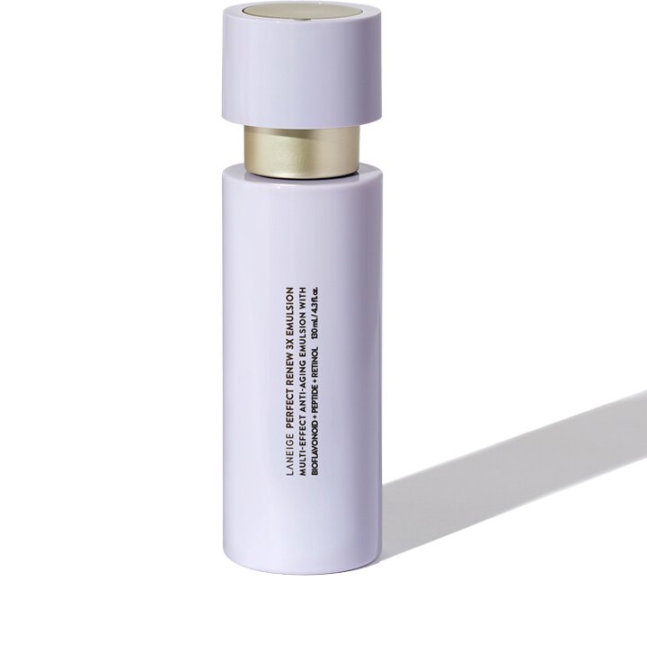 Perfect Renew 3X Emulsion contains retinol and is enriched with nutrients to create healthy looking, supple skin.