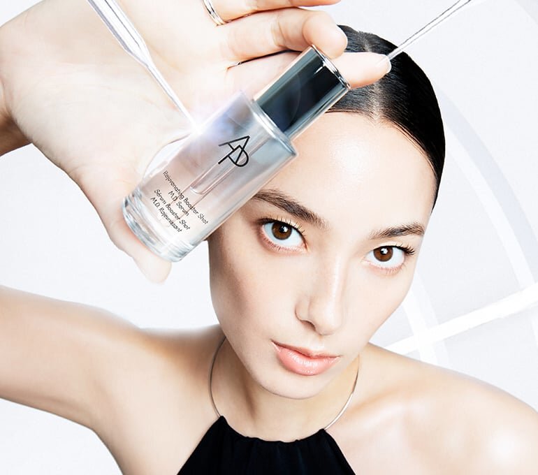 使用M.D. 精華進行特殊肌膚護理時