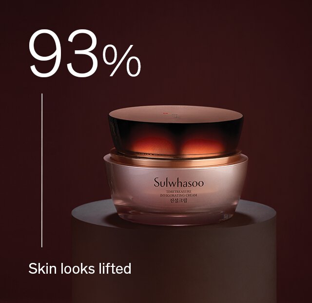 Sulwhasoo timetreasure invigorating cream 93% agreed skin feels lifted