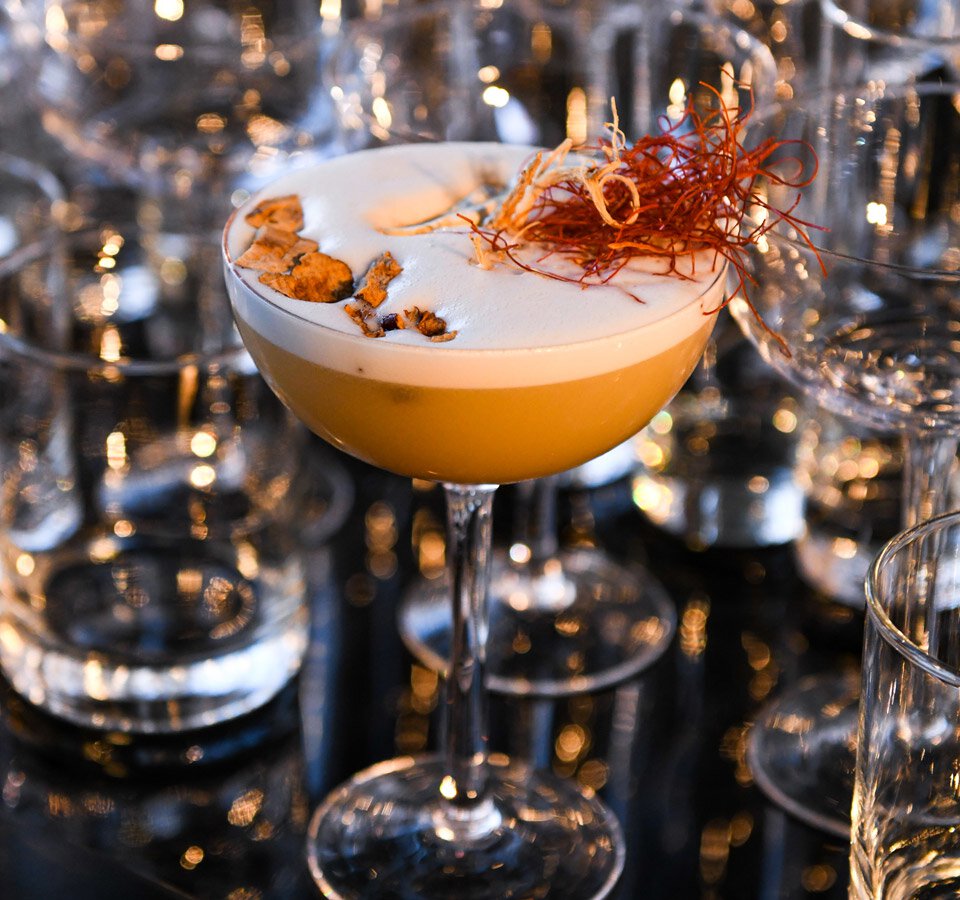 Cocktail inspired by ginseng