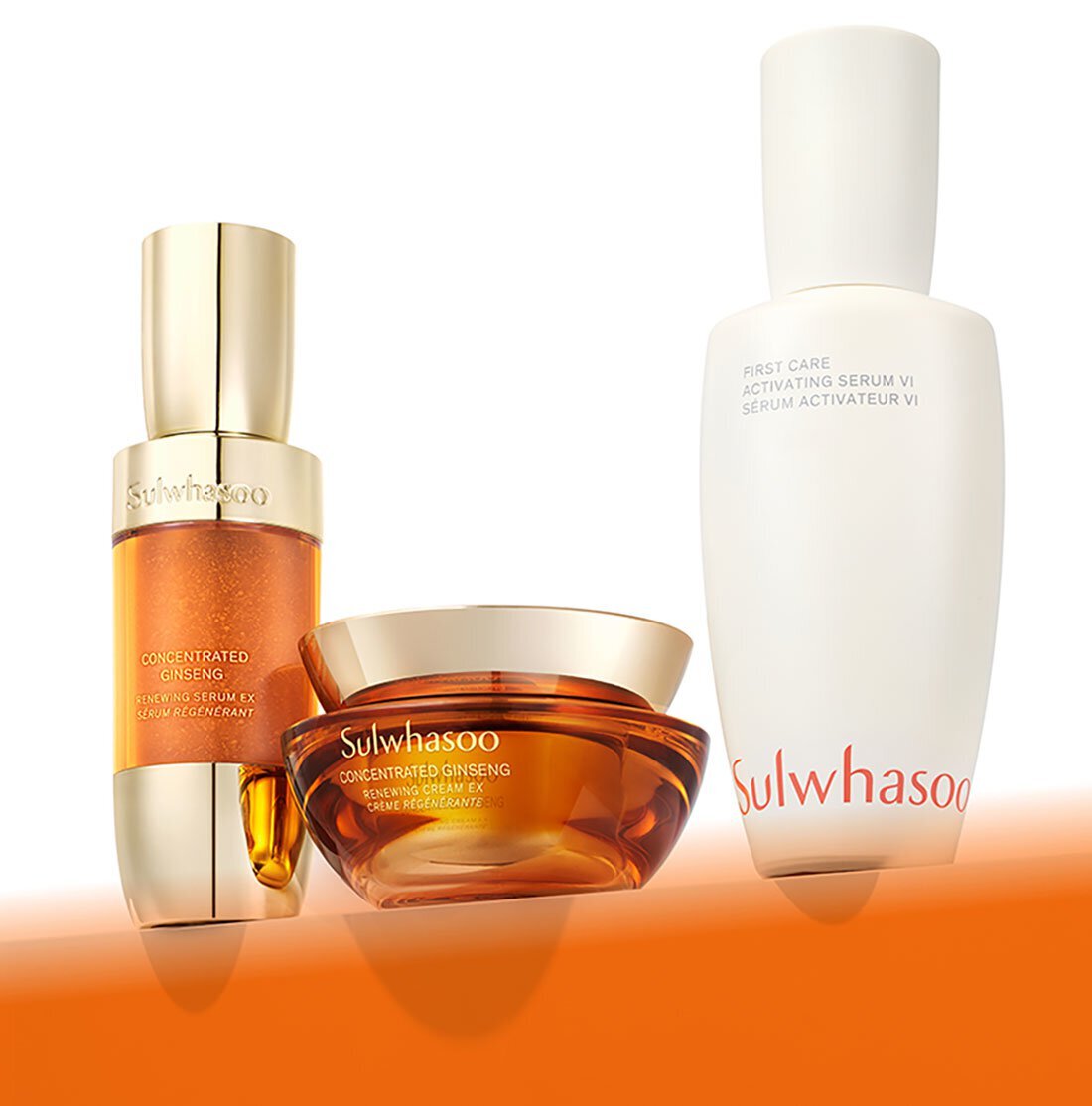 Concentrated Ginseng Renewing Serum, Concentrated Ginseng Renewing Cream, First care Activating Serum