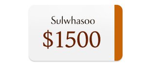 sulwhasoo $1500
