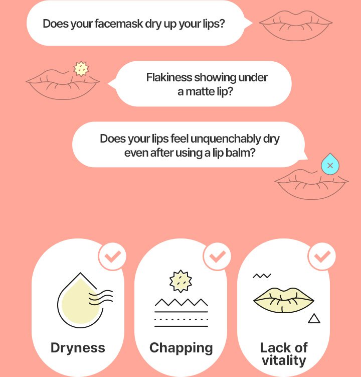 Does your facemask dry up your lips? Flakiness showing under a matte lip? Does your lips feel unquenchably dry even after using a lip balm?