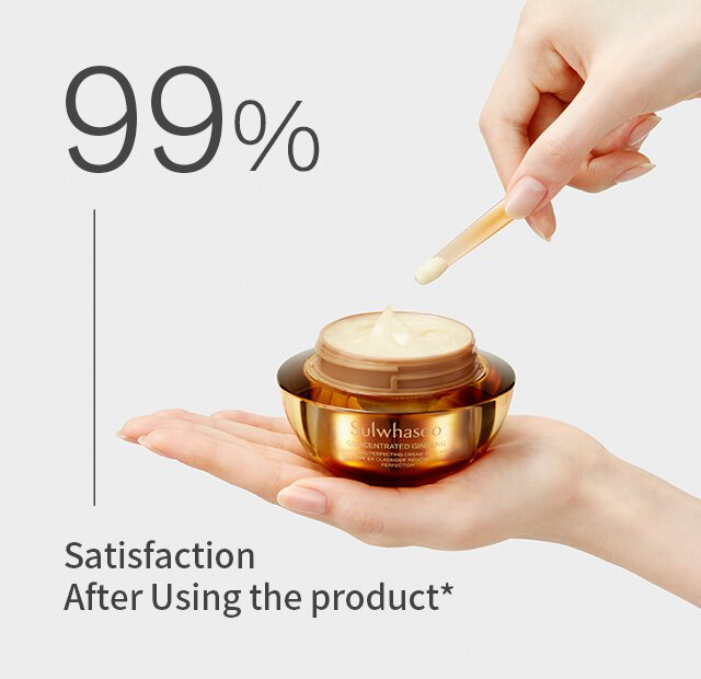 Concentrated Ginseng Renewing Perfecting Cream EX Classic / Satisfaction after using the product for 2 weeks* 99%