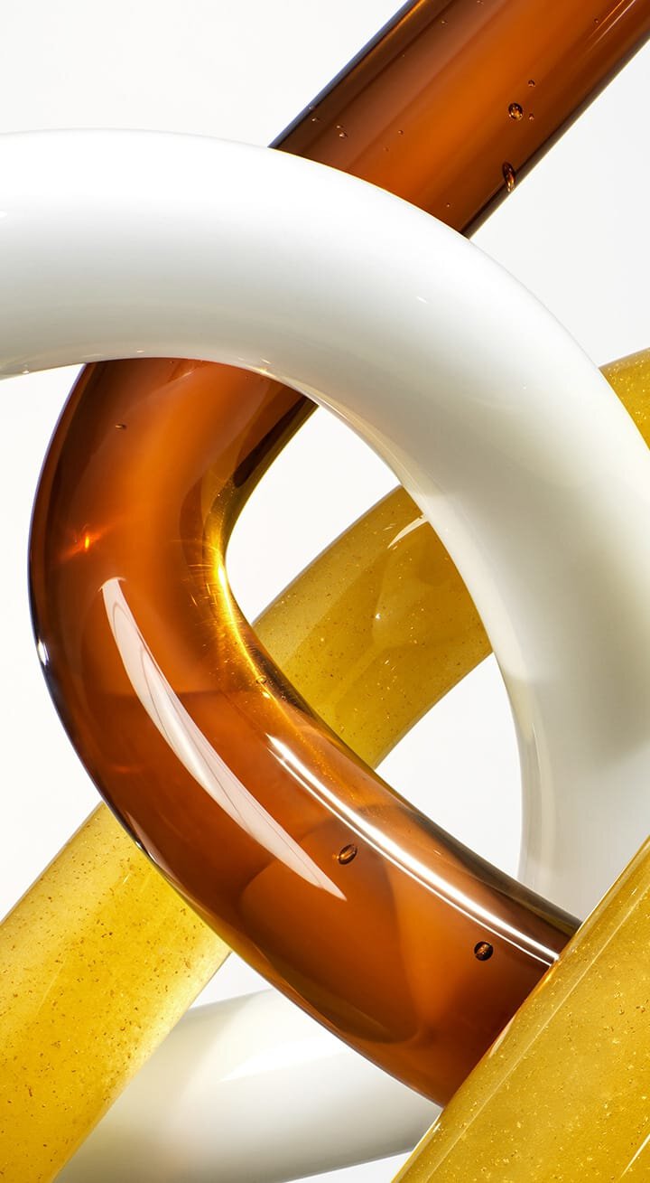 Image representing Triple-Layer Targeting Technology with three intertwined textures.