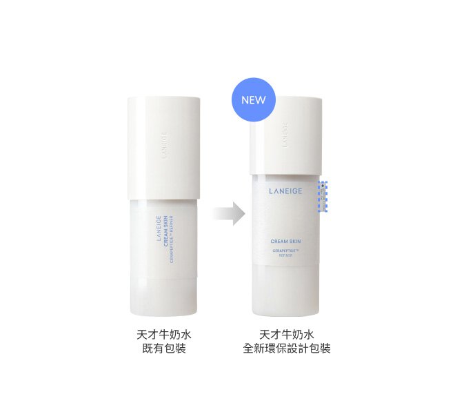 天才牛奶水 既有包裝 天才牛奶水 全新環保設計包裝