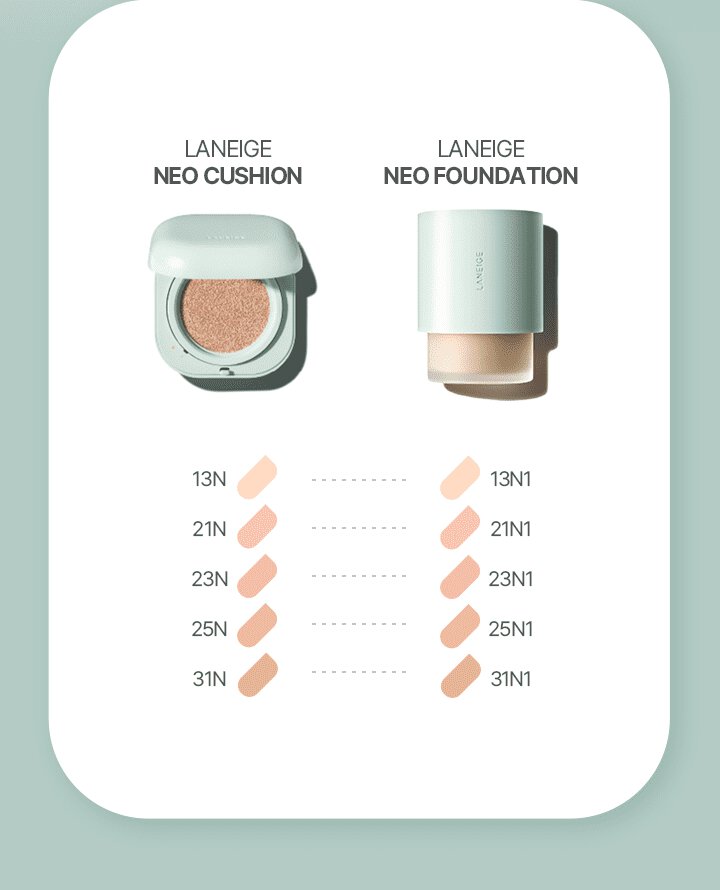 Neo Cushion_matte vs Neo Foundation_matte