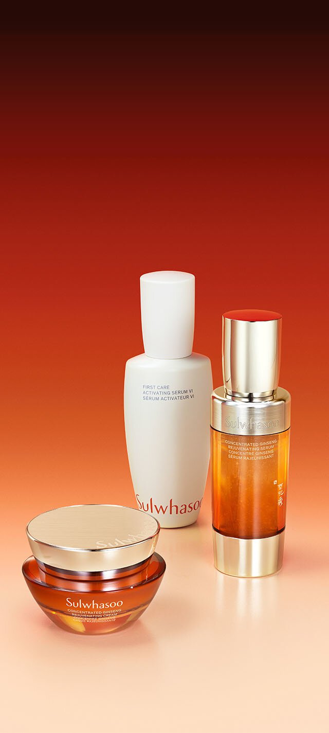 First Care Activating Serum VI, Concentrated Ginseng Renewing Serum EX, Concentrated Ginseng Renewing Cream EX