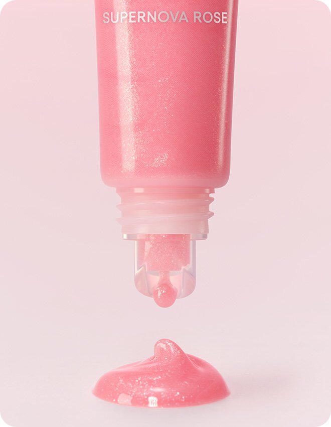 LANEIGE 果凍水光潤唇膏 星光限定版 粉紅超新星 質地