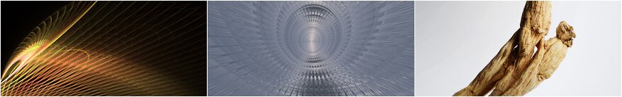 抽象的發光線條、螺旋隧道以及人蔘根影像，視覺化展現雪花秀 Ultimate S Infusion Treatment 的煥活與轉化效果。