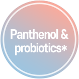 Panthenol & probiotics*