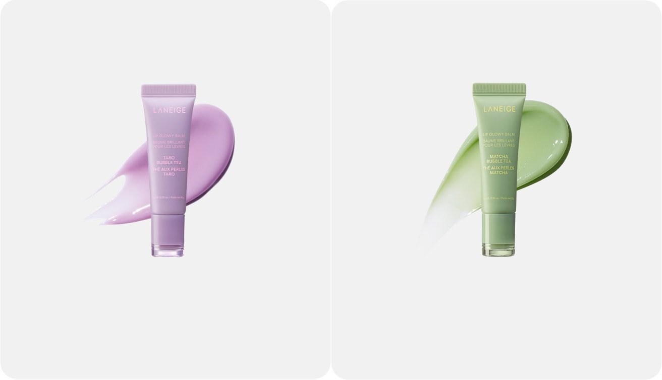 NEW Bubble Tea Collection of Lip Glowy Balm (Taro Bubble Tea and Matcha Bubble Tea)
