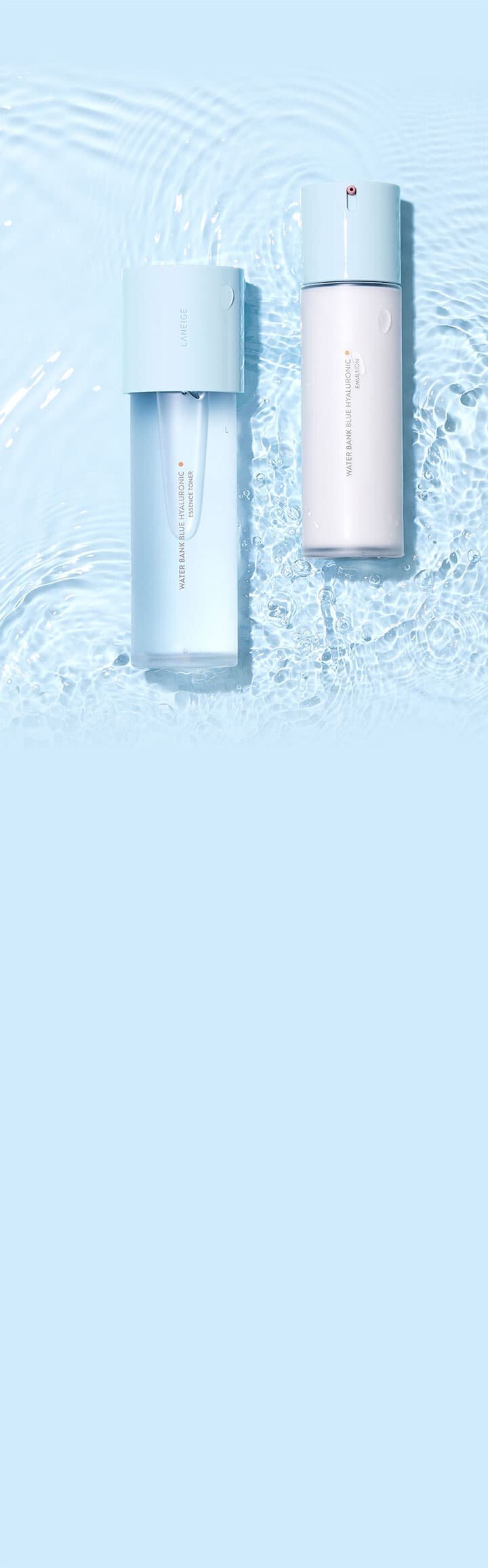 Water Bank Blue Hyaluronic Essence Toner for Normal to Dry skin, Water Bank Blue Hyaluronic Emulsion for Normal to Dry skin