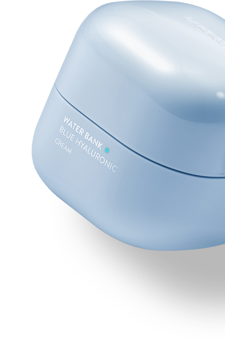 Water Bank Blue Hyaluronic Cream is soothing, cooling and hydrating moisturizer