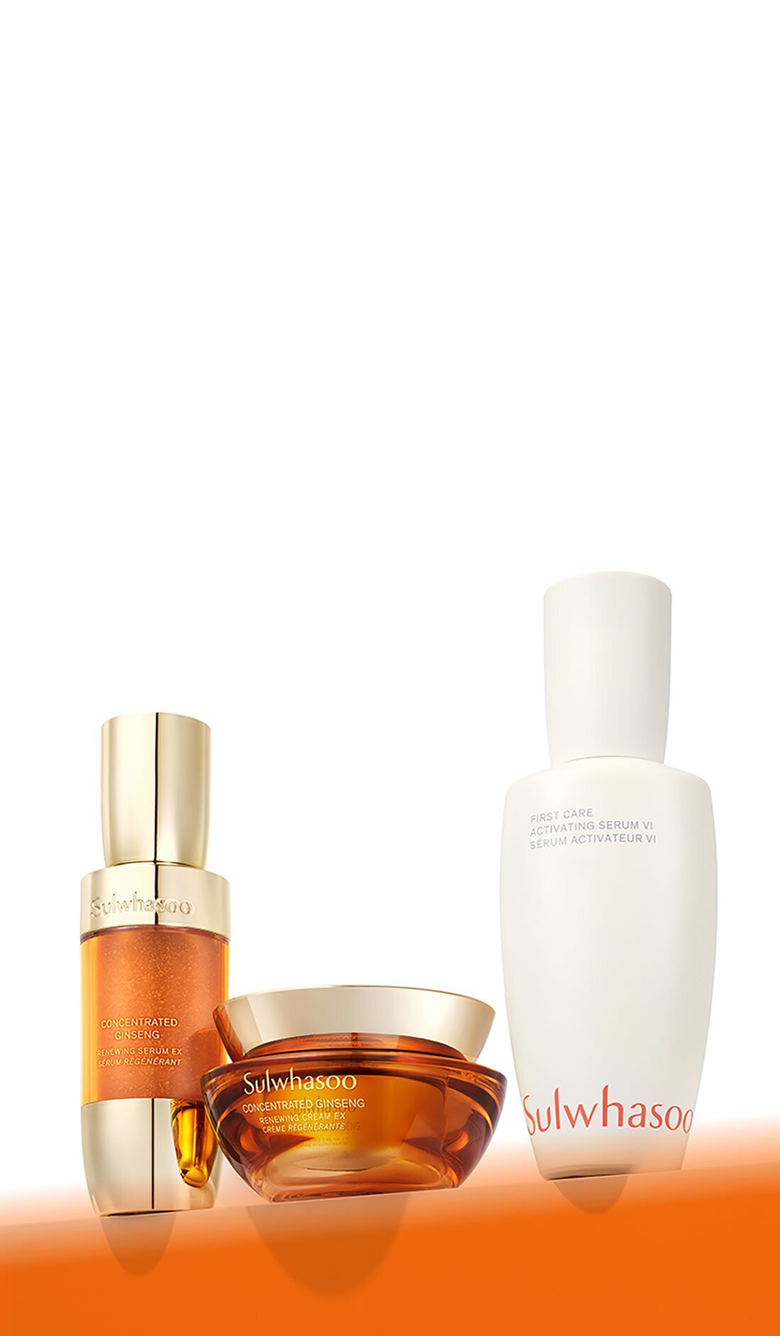 First Care Activating Serum, Concentrated Ginseng Renewing Cream & Serum