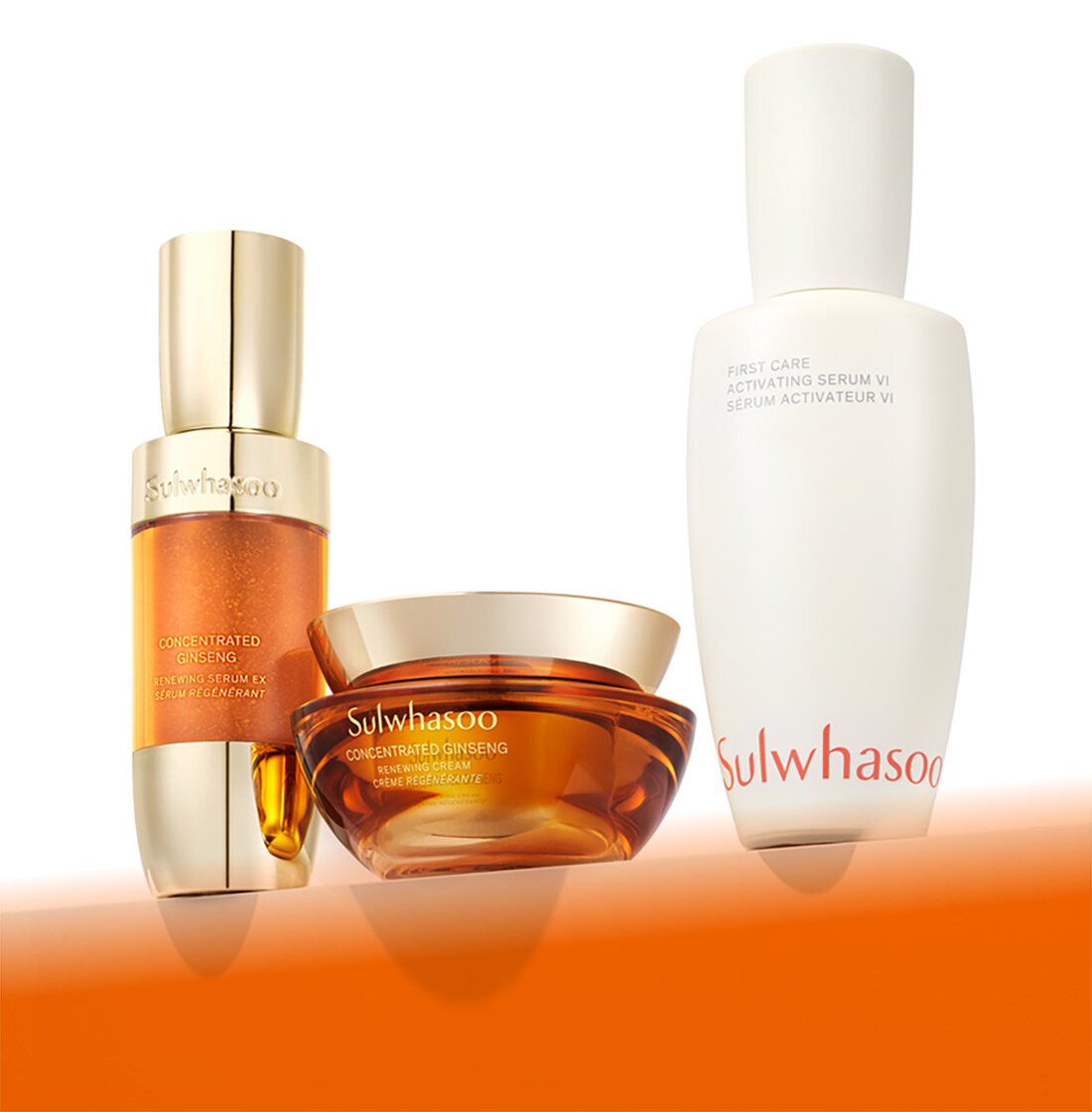 Concentrated Ginseng Renewing Serum, Concentrated Ginseng Renewing Cream, First care Activating Serum